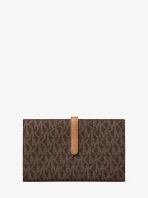 Duży podróżny portfel Jet Set z charakterystycznym logo Michael Kors