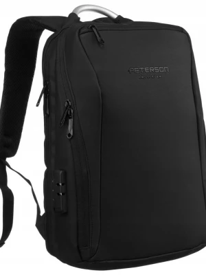 Duży, pojemny plecak z portem USB i miejscem na laptopa - Peterson Merg