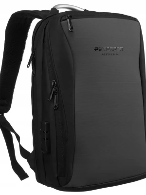 Duży, pojemny plecak z portem USB i miejscem na laptopa - Peterson Merg