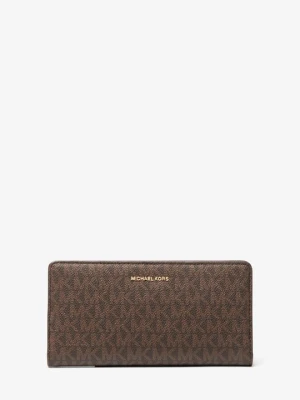 Duży portfel Bryant z charakterystycznym logo i zapięciem na zatrzask z przodu Michael Kors