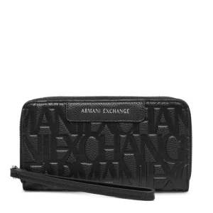 Duży Portfel Damski Armani Exchange XW001606 AF15774 UC001 Czarny
