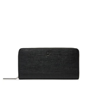 Duży Portfel Damski Calvin Klein Ck Daily Large Zip Around_Tex K60K612960 Czarny