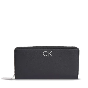 Duży Portfel Damski Calvin Klein Ck Daily Large Zip Around Wallet K60K611778 Ck Black BEH