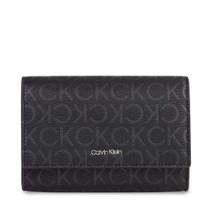 Duży Portfel Damski Calvin Klein Ck Must Bifold/Cardhldr_Epi Mono K60K611775 Czarny