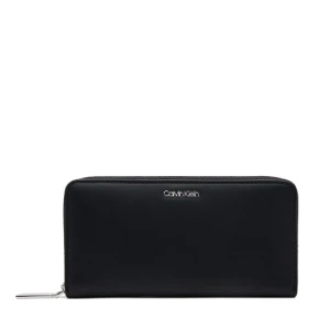 Duży Portfel Damski Calvin Klein Ck Must Large Zip Around Wallet K60K606698 Czarny