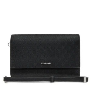 Duży Portfel Damski Calvin Klein Ck Must Xl Trifold W/Wristel_Mn K60K612940 Czarny
