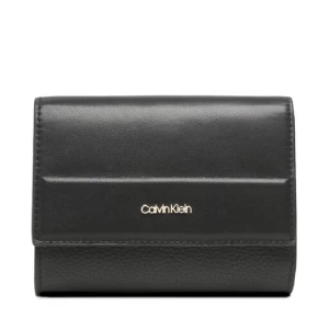 Duży Portfel Damski Calvin Klein Daily Dressed Trifold Wallet Md K60K610484 Czarny