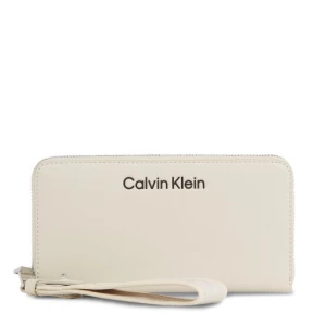 Duży Portfel Damski Calvin Klein Gracie K60K611687 Beżowy