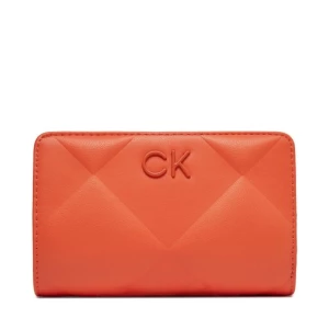 Duży Portfel Damski Calvin Klein Jeans Re-Lock Quilt Bifold Wallet K60K611374 Pomarańczowy