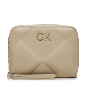 Duży Portfel Damski Calvin Klein Quilt K60K611783 Beżowy