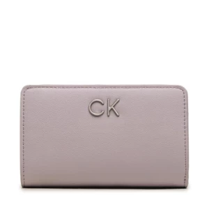 Duży Portfel Damski Calvin Klein Re-Lock Bifold French Wallet Pbl K60K610962 Fioletowy