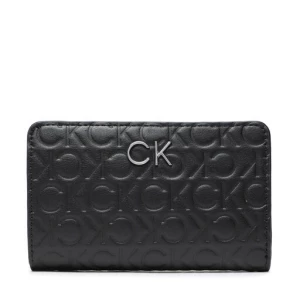 Duży Portfel Damski Calvin Klein Re Lock Bifold Wallet Emb Mono K60K610240 BAX