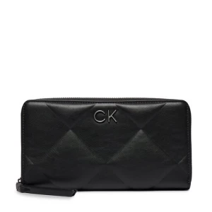 Duży Portfel Damski Calvin Klein Re-Lock Quilt Za Wallet Lg K60K610774 Ck Black BEH