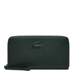 Duży Portfel Damski Lacoste Large City Court leather Billfold NF4508IE Zielony