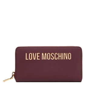 Duży Portfel Damski LOVE MOSCHINO JC5611PP1NKD0552 Bordowy