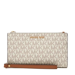 Duży Portfel Damski MICHAEL Michael Kors Jet Set 32F1GJ6W4B Beżowy