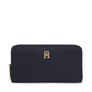 Duży Portfel Damski Tommy Hilfiger Poppy Th Large Za AW0AW15642 Granatowy