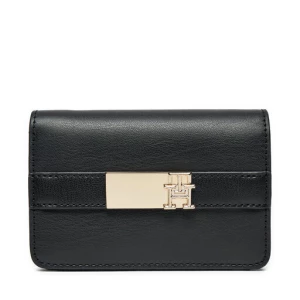 Duży Portfel Damski Tommy Hilfiger Th Heritage Slim Med Wallet AW0AW16916 Czarny