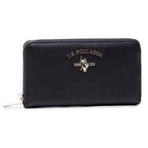 Duży Portfel Damski U.S. Polo Assn. Stanford L Zip Wallet BEUSS5184WVP000 Czarny