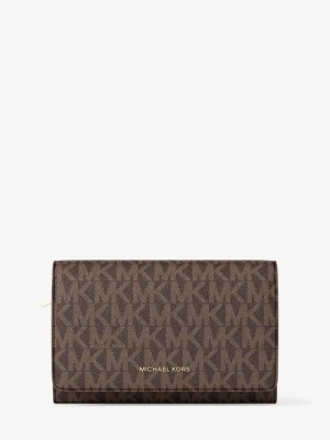 Duży portfel Jet Set z charakterystycznym logo Michael Kors