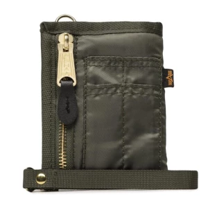 Duży Portfel Męski Alpha Industries Utility Wallet 108958 Zielony