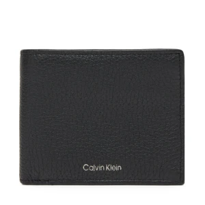 Duży Portfel Męski Calvin Klein Ck Leather Billfold W Zip Coin LV04D1028G Czarny