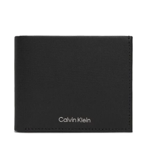 Duży Portfel Męski Calvin Klein Ck Must Bifold 5Cc W/Coin K50K511381 Czarny