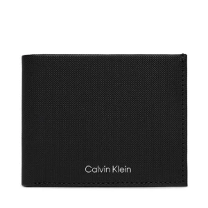 Duży Portfel Męski Calvin Klein Ck Must Bifold 6Cc W/Bill K50K511383 Ck Black Pique BEH
