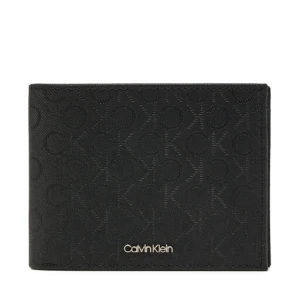 Duży Portfel Męski Calvin Klein Ck Must Mono Bifold 5cc W/Coi K50K512703 Czarny