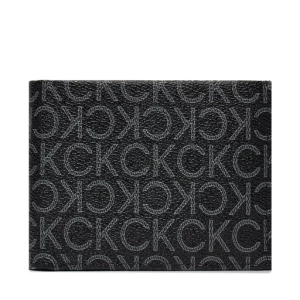 Duży Portfel Męski Calvin Klein Ck Must Mono Trifold 10Cc W/Coi K50K511677 Czarny