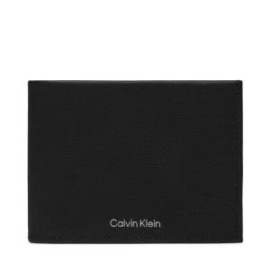 Duży Portfel Męski Calvin Klein Ck Must Trifold 10Cc W/Coin K50K511380 Czarny