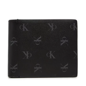 Duży Portfel Męski Calvin Klein Jeans Aop Bifold W/Coin K50K512586 Czarny