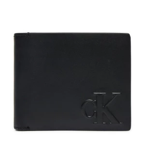 Duży Portfel Męski Calvin Klein Jeans Logo Emboss Bifold W/Coin K50K512061 Czarny