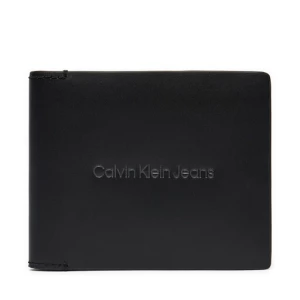Duży Portfel Męski Calvin Klein Jeans Logo Print Bifold Id K50K512063 Czarny