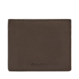 Duży Portfel Męski Calvin Klein Micropebble Billfold W Coin LV04D1033G Brązowy