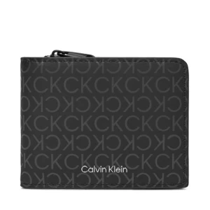 Duży Portfel Męski Calvin Klein Rubberized Bifold Half Z/A K50K511376 Czarny