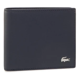 Duży Portfel Męski Lacoste Small Billfold NH1115FG Granatowy