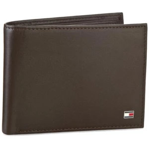 Duży Portfel Męski Tommy Hilfiger Eton Cc Flap And Coin Pocket AM0AM00652/83362 Brązowy