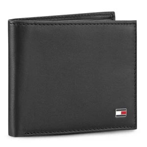 Duży Portfel Męski Tommy Hilfiger Eton Mini Cc Wallet AM0AM00655/83365 Czarny