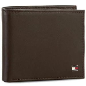 Duży Portfel Męski Tommy Hilfiger Eton Mini Cc Wallet AM0AM00655 Brązowy