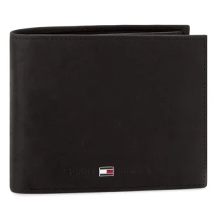Duży Portfel Męski Tommy Hilfiger Johnson Trifold AM0AM00665 Czarny