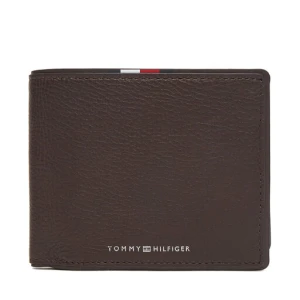 Duży Portfel Męski Tommy Hilfiger Th Corp Cc Flap & Coin AM0AM13741 Brązowy