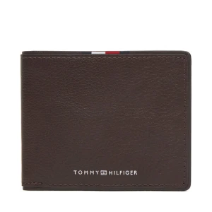 Duży Portfel Męski Tommy Hilfiger Th Corp Mini Cc Wallet AM0AM13739 Brązowy