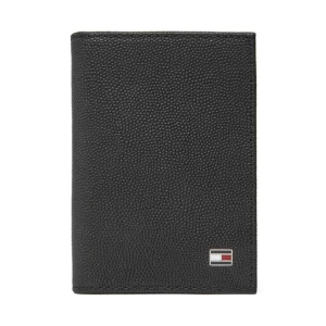 Duży Portfel Męski Tommy Hilfiger Th Flag Bifold AM0AM13522 Czarny