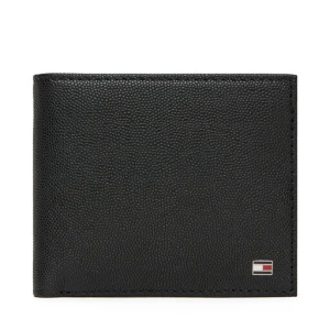 Duży Portfel Męski Tommy Hilfiger Th Flag Cc And Coin AM0AM13519 Czarny