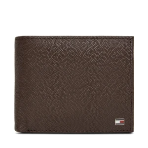 Duży Portfel Męski Tommy Hilfiger Th Flag Cc Flap And Coin AM0AM13520 Brązowy