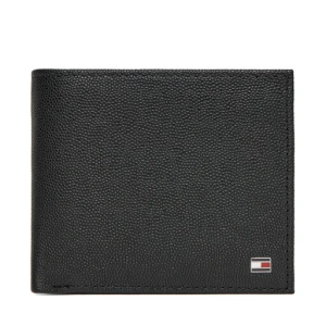 Duży Portfel Męski Tommy Hilfiger Th Flag Cc Flap And Coin AM0AM13520 Czarny