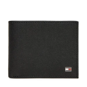 Duży Portfel Męski Tommy Hilfiger Th Flag Mini Cc Wallet AM0AM13518 Czarny