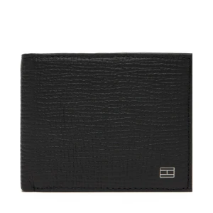 Duży Portfel Męski Tommy Hilfiger Th Flag Mini Cc Wallet AM0AM13708 Czarny