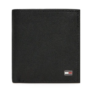 Duży Portfel Męski Tommy Hilfiger Th Flag Trifold AM0AM13521 Czarny